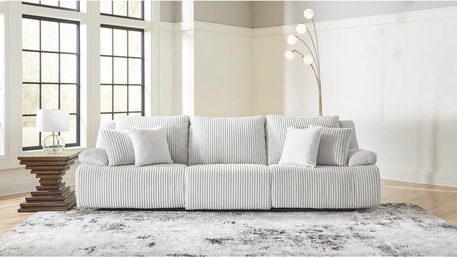 Top Tier 3-Piece Sectional Sofa In Alloy 92706S8