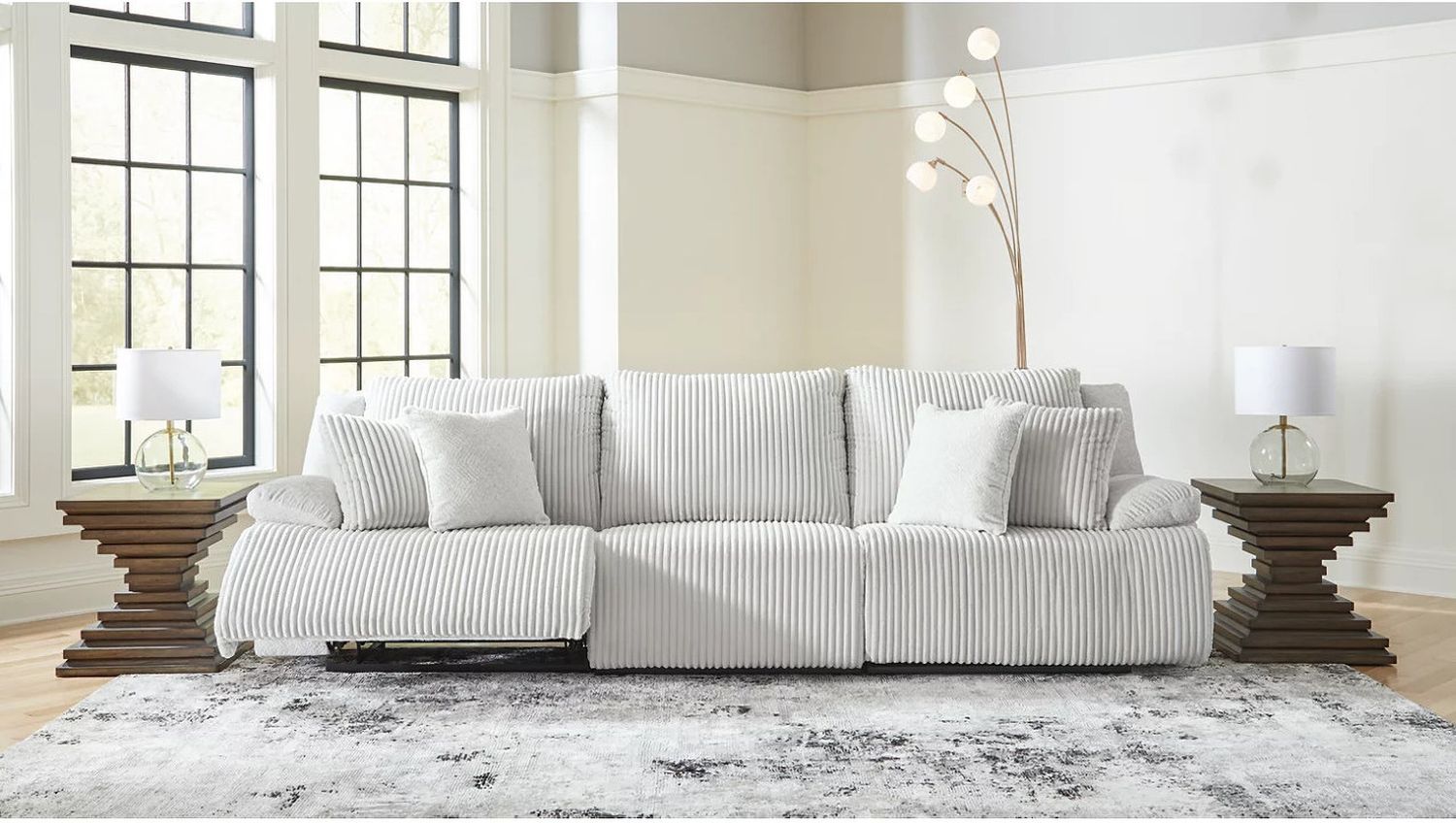 Top Tier 3-Piece Sectional Sofa In Alloy 92706S8