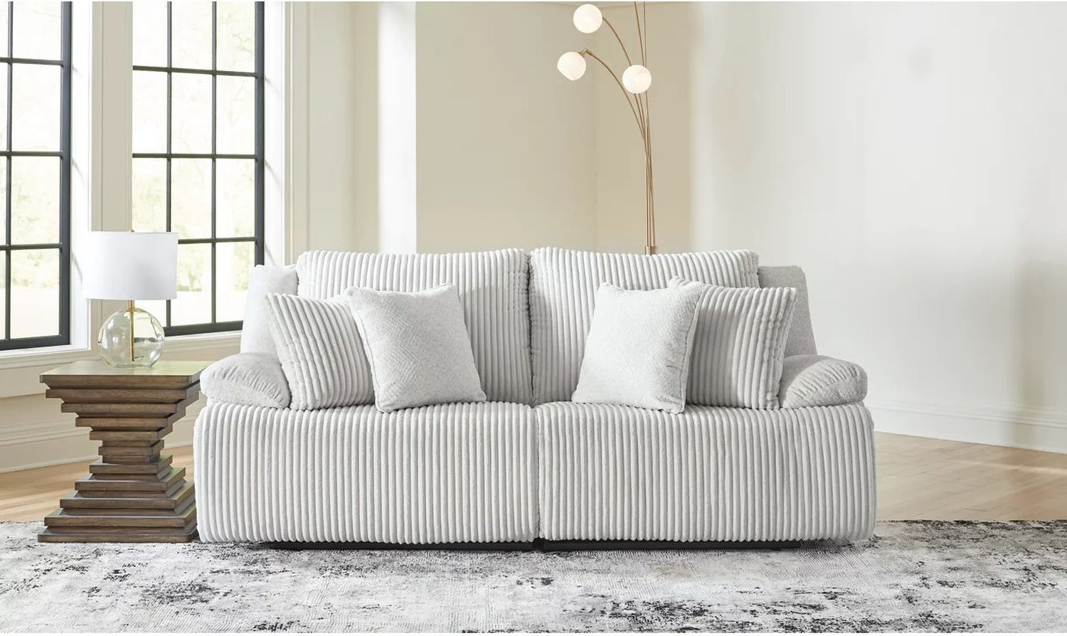Top Tier 2-Piece Sectional Loveseat In Alloy 92706S9