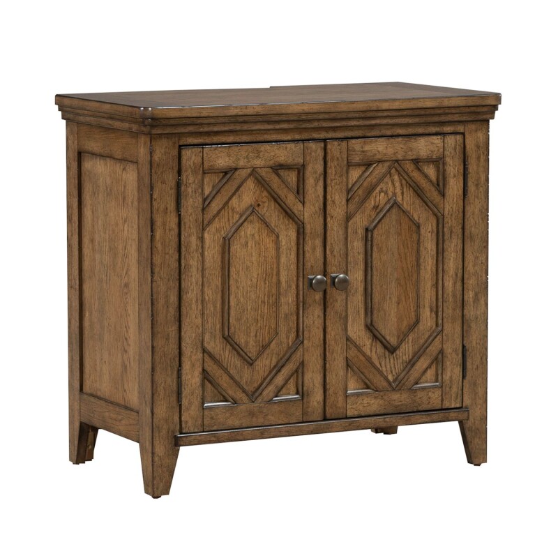 Carolina Park 2 Door Bedside Chest w/ Charging Station 930BR62
