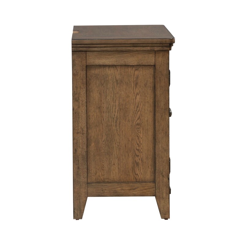 Carolina Park 2 Door Bedside Chest w/ Charging Station 930BR62