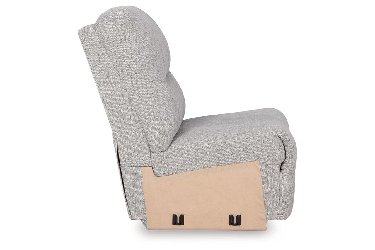 Acklen Place Armless Chair In Pewter 9360546