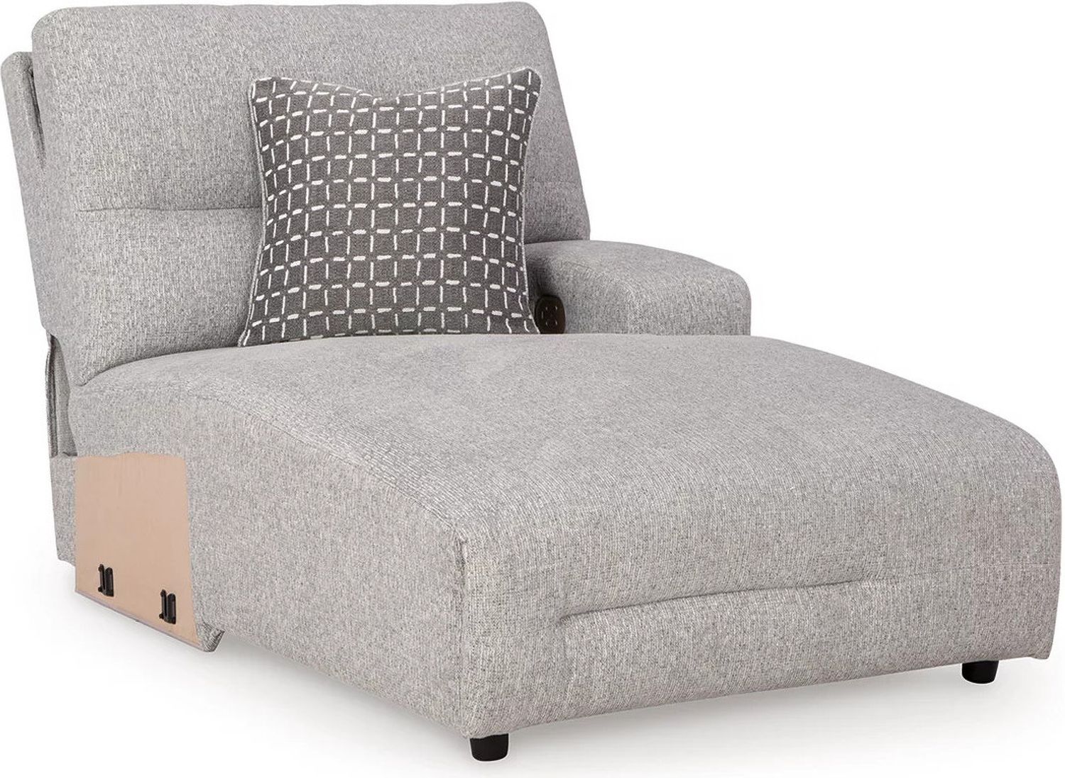 Acklen Place 6-Piece Power Reclining Sectional with LAF Chaise In Pewter 93605S2