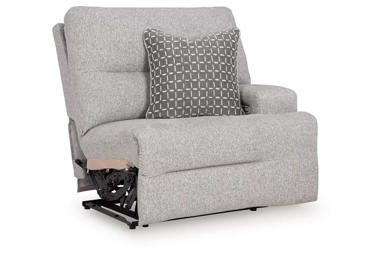 Acklen Place 7-Piece Power Sectional Reclining Sofa with Storage Console In Pewter 93605S20