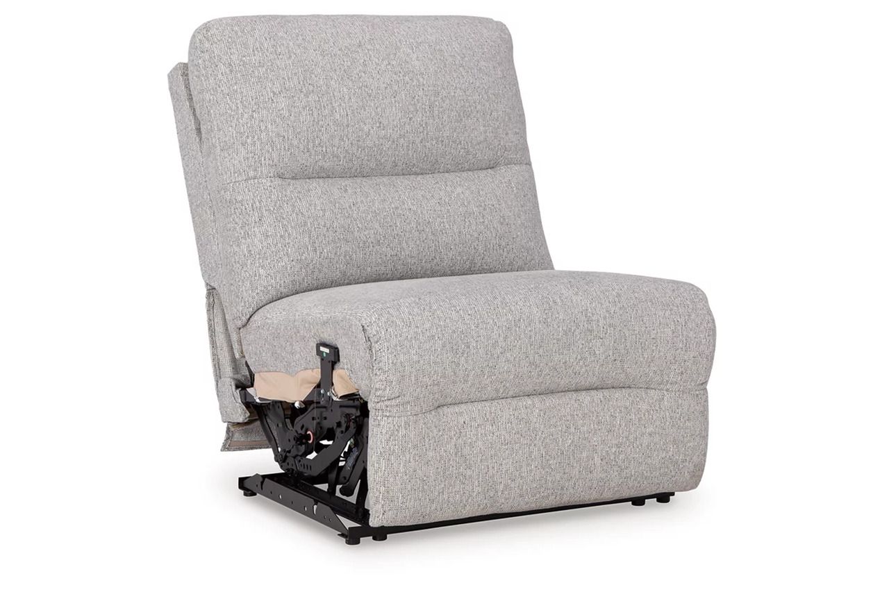 Acklen Place 7-Piece Power Sectional Reclining Sofa with Storage Console In Pewter 93605S20