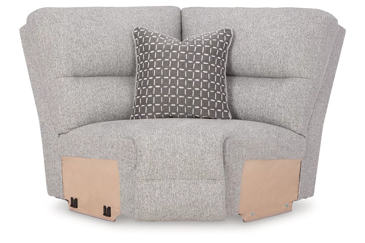Acklen Place 7-Piece Power Sectional Reclining Sofa with Storage Console In Pewter 93605S20