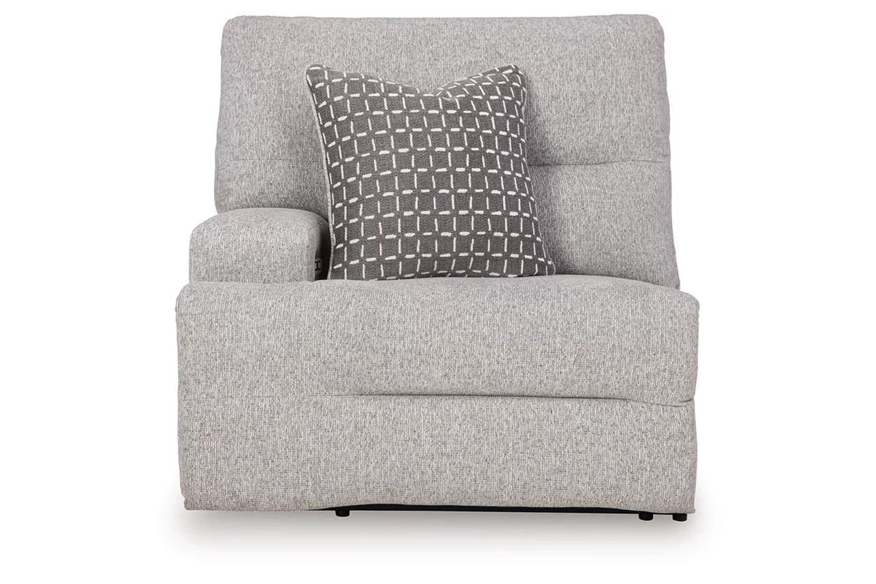 Acklen Place 7-Piece Power Sectional Reclining Sofa with Storage Console In Pewter 93605S20