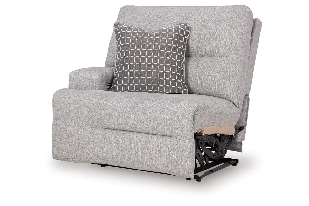 Acklen Place 7-Piece Power Sectional Reclining Sofa with Storage Console In Pewter 93605S20
