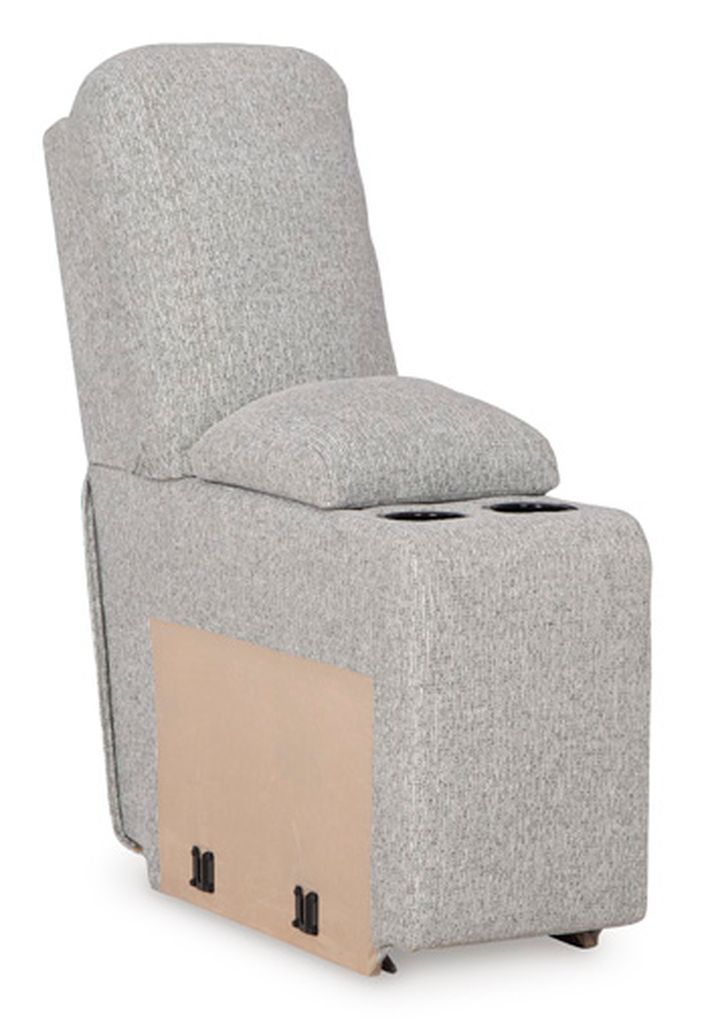 Acklen Place 7-Piece Power Sectional Reclining Sofa with Storage Console In Pewter 93605S20
