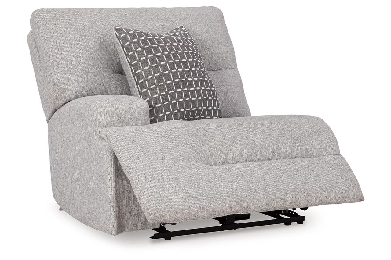 Acklen Place 7-Piece Power Sectional Reclining Sofa with Storage Console In Pewter 93605S20