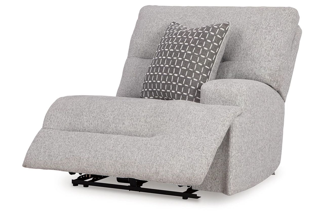 Acklen Place 7-Piece Power Sectional Reclining Sofa with Storage Console In Pewter 93605S20