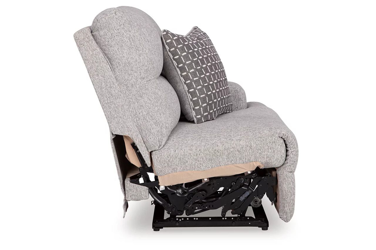 Acklen Place 7-Piece Power Sectional Reclining Sofa with Storage Console In Pewter 93605S20