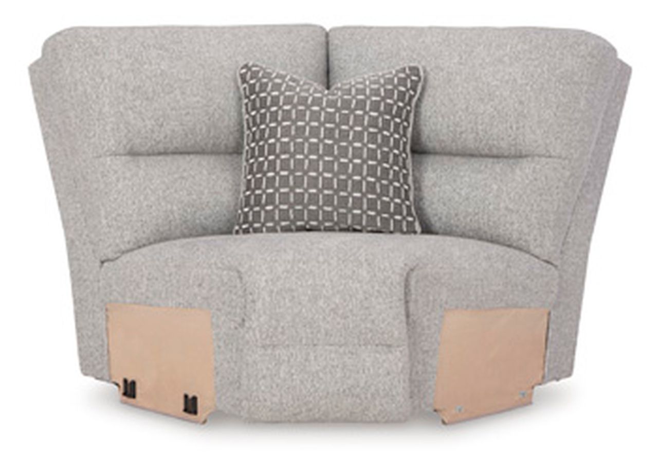 Acklen Place 7-Piece Power Sectional Reclining Sofa with Storage Console In Pewter 93605S20