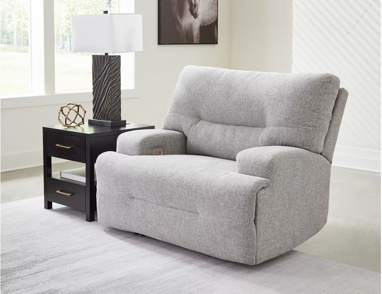 Acklen Place 3-Piece RAF Power Reclining Sectional Sofa with Chaise In Pewter 93605S4