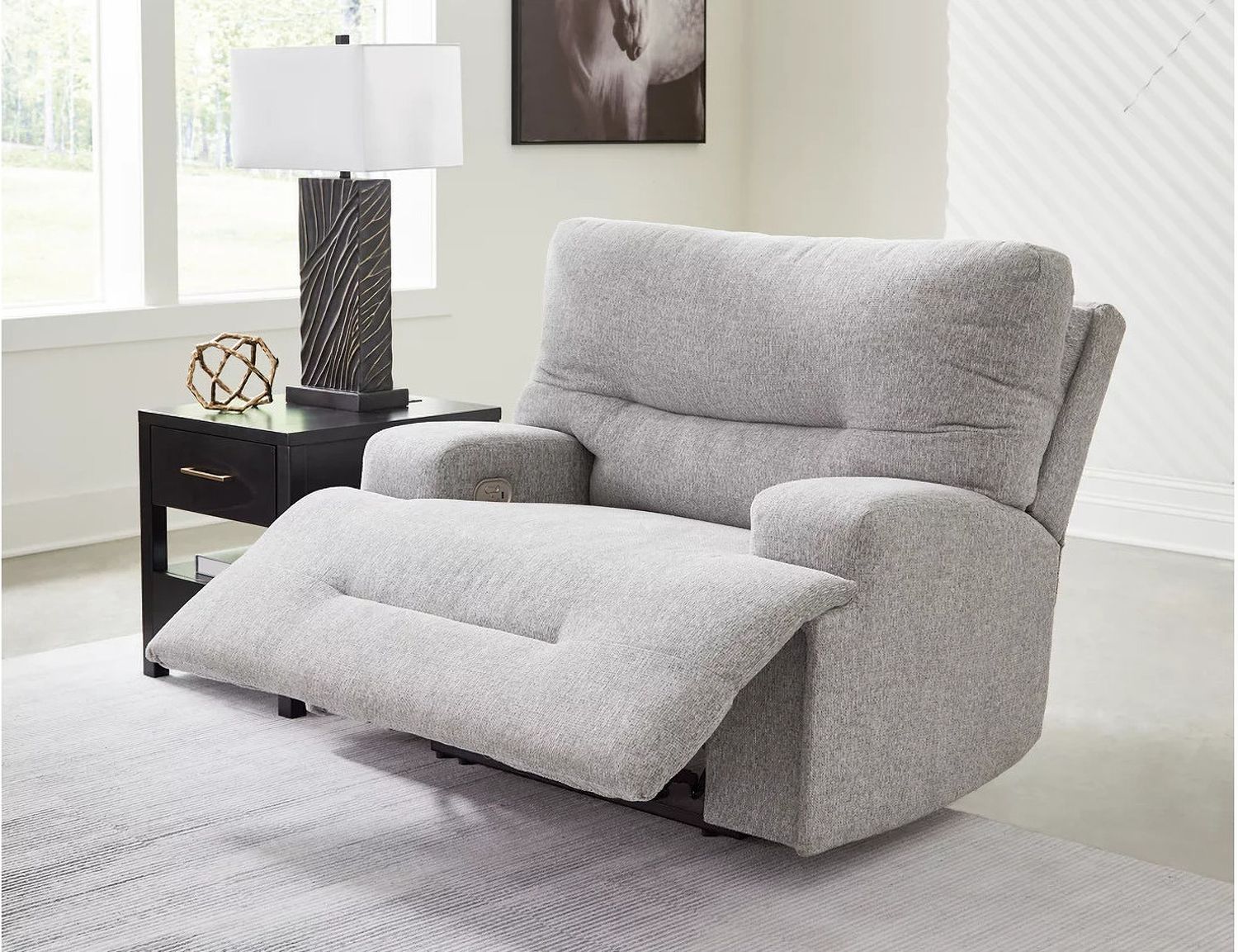 Acklen Place 3-Piece Power Reclining Sectional with LAF Chaise In Pewter 93605S7