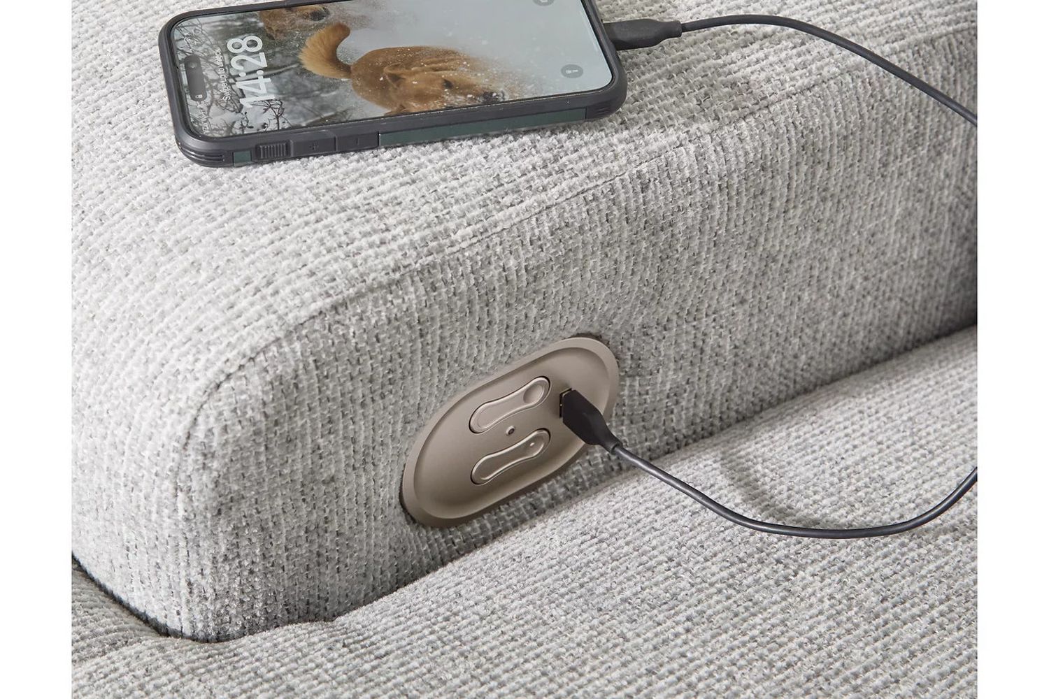 Acklen Place 7-Piece Power Reclining Sectional In Pewter 93605S8