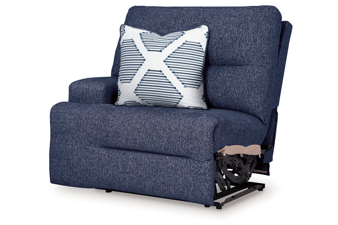 Acklen Place 6-Piece Power Reclining Sectional with RAF Chaise In Navy 93607S1
