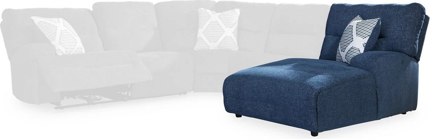 Acklen Place 3-Piece RAF Power Reclining Sectional In Navy 93607S17