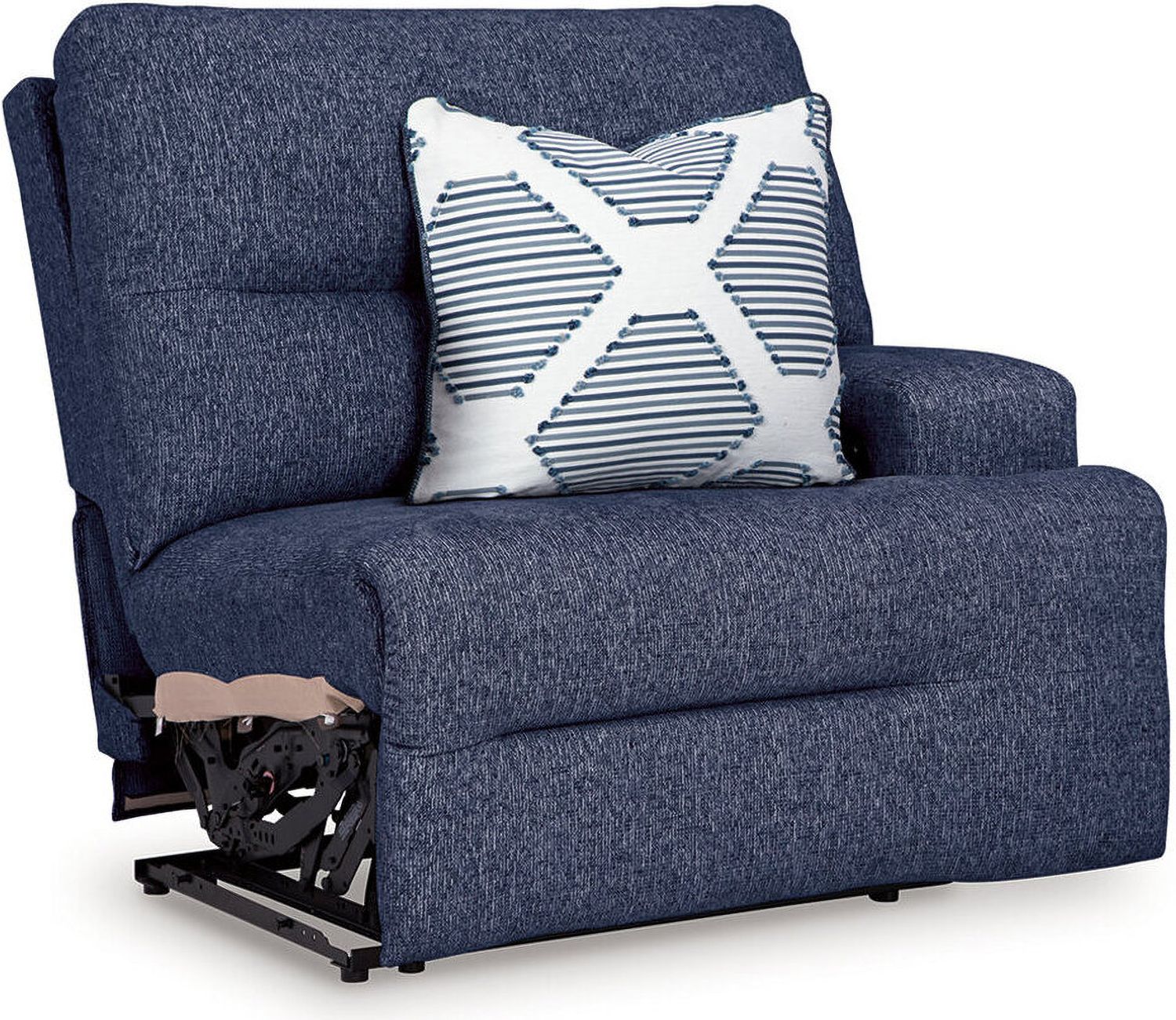 Acklen Place 5-Piece Power Reclining Sectional In Navy 93607S3