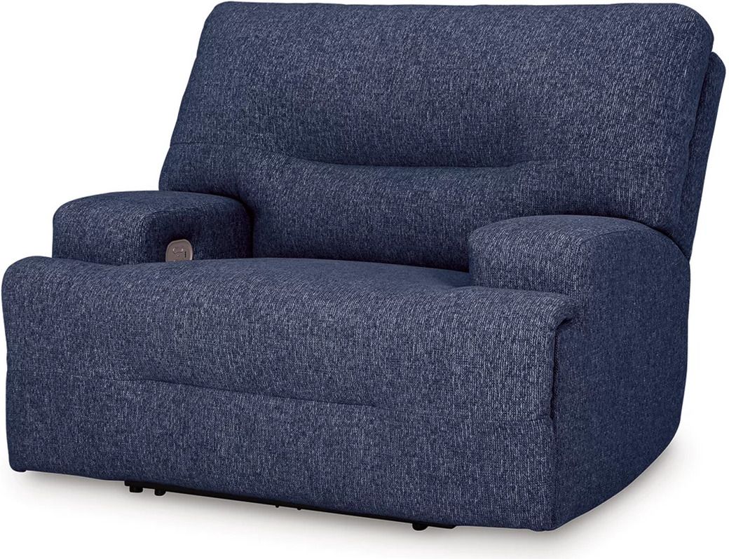 Acklen Place 5-Piece Power Reclining Sectional In Navy 93607S3
