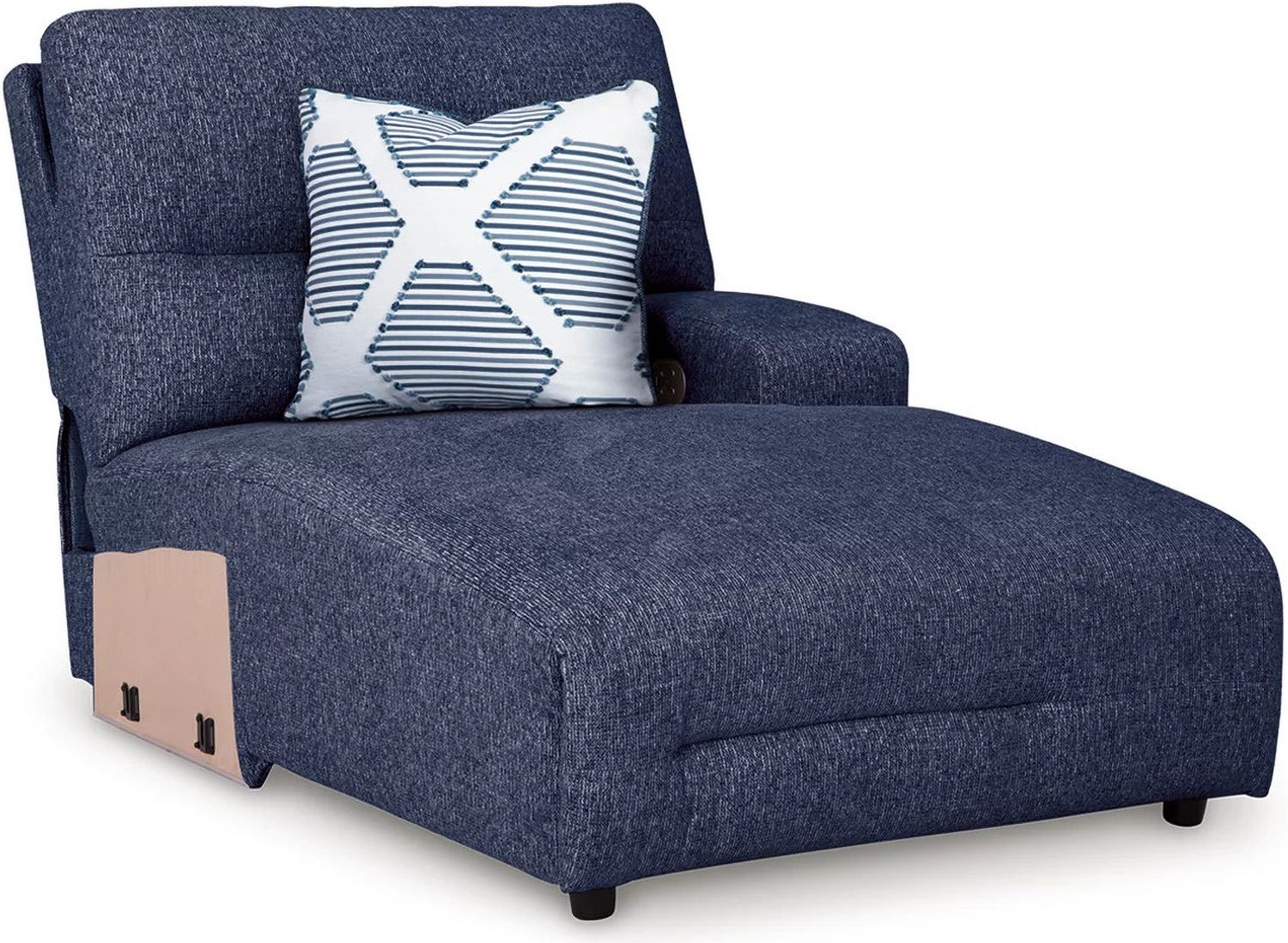 Acklen Place 5-Piece Power Reclining Sectional In Navy 93607S3