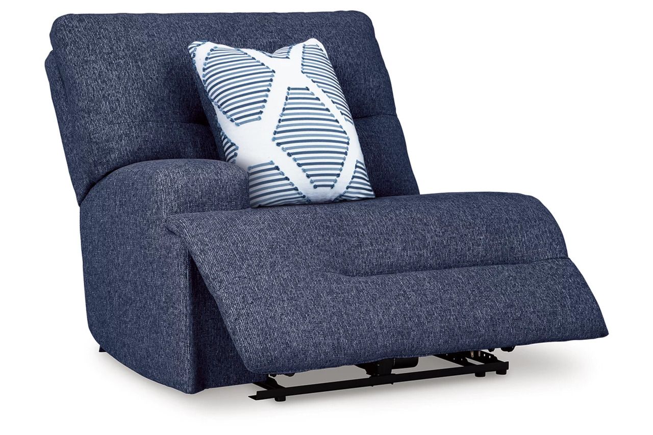 Acklen Place 3-Piece Power Reclining Sectional with RAF Chaise In Navy 93607S6