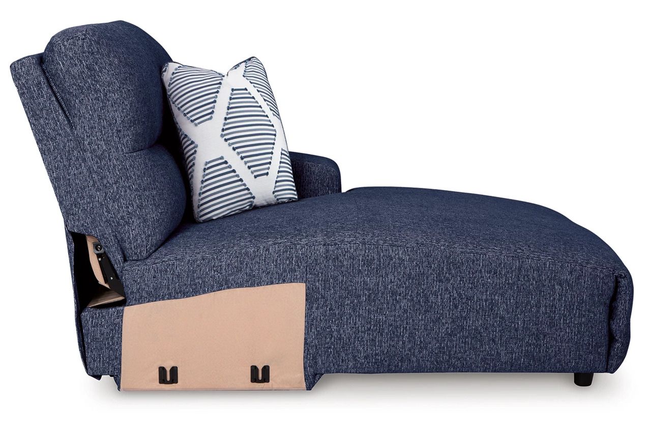 Acklen Place 3-Piece Power Reclining Sectional with RAF Chaise In Navy 93607S6