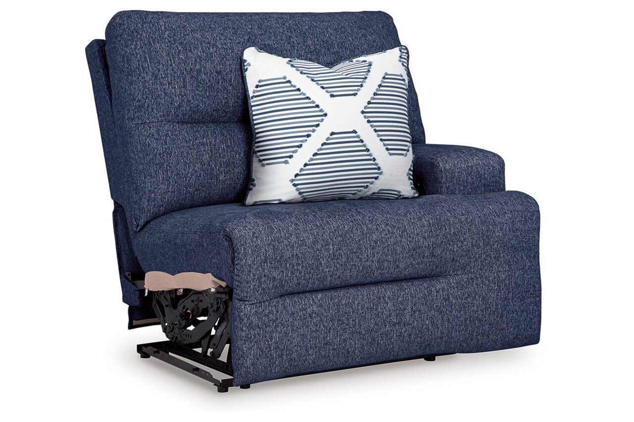 Acklen Place 3-Piece Power Reclining Sectional with LAF Chaise In Navy 93607S7