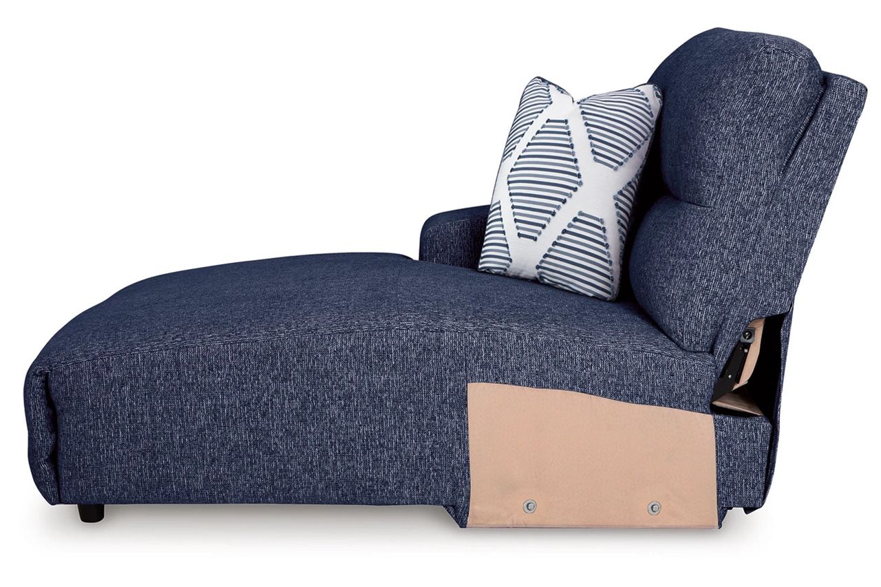 Acklen Place 3-Piece Power Reclining Sectional with LAF Chaise In Navy 93607S7