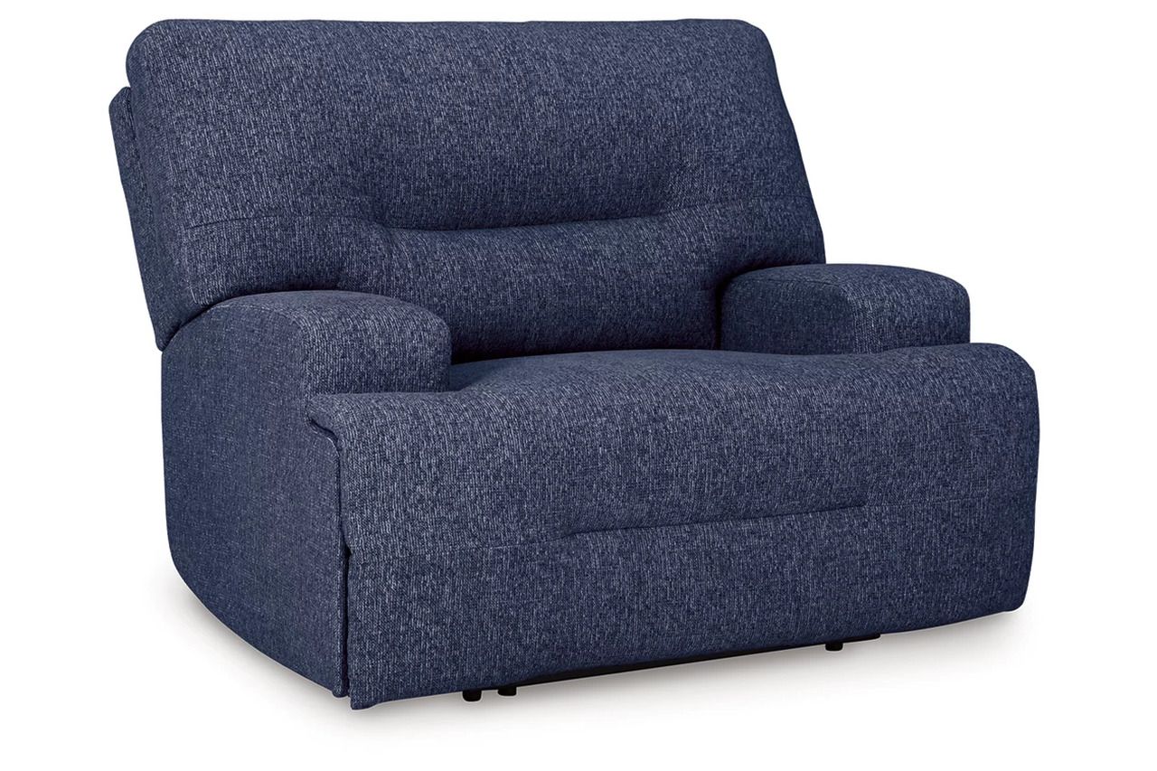 Acklen Place 3-Piece Power Reclining Sectional with LAF Chaise In Navy 93607S7