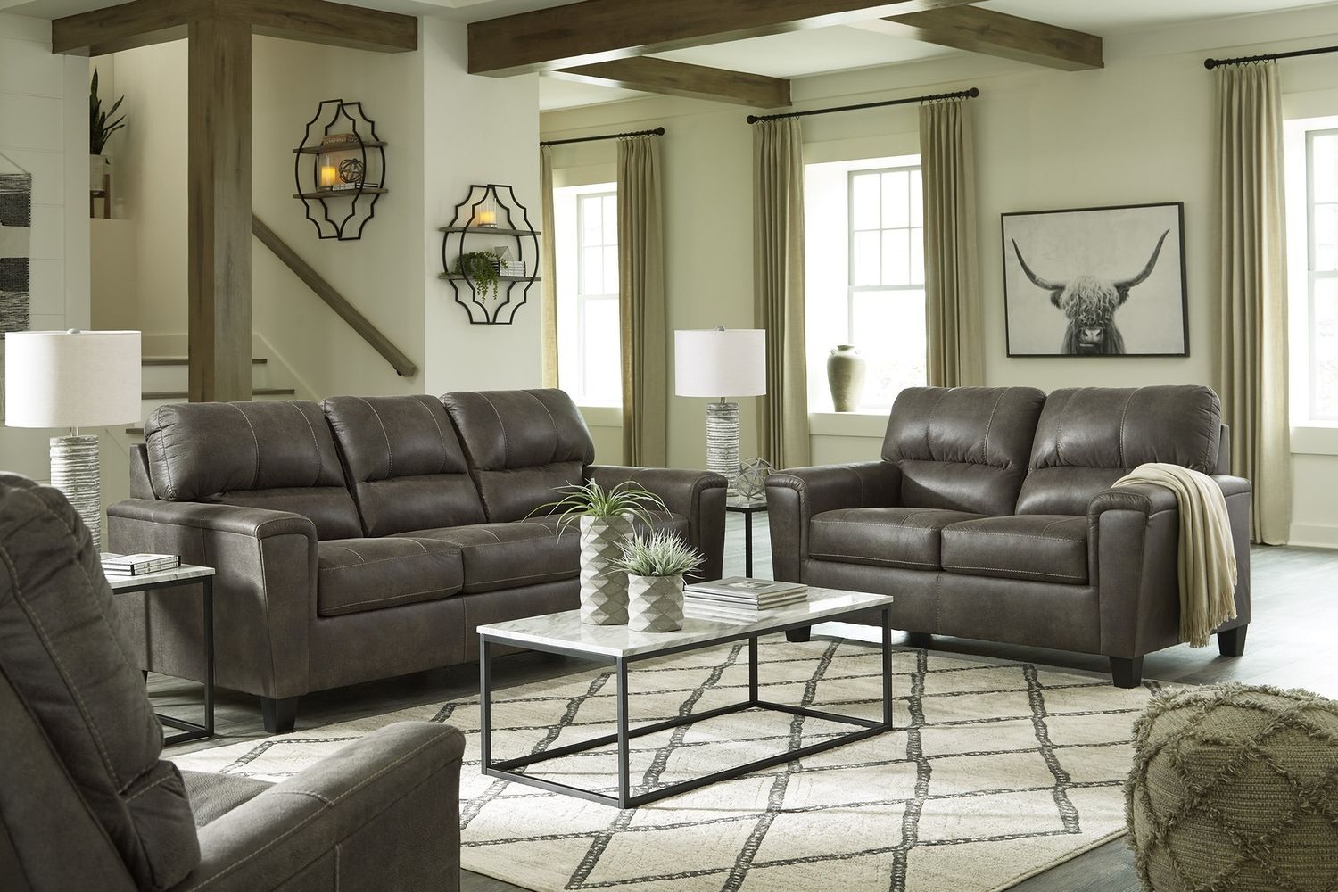 Navi Queen Sofa Sleeper In Smoke 9400239