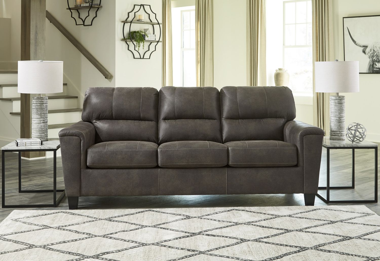 Navi Living Room Set In Smoke 94002U1