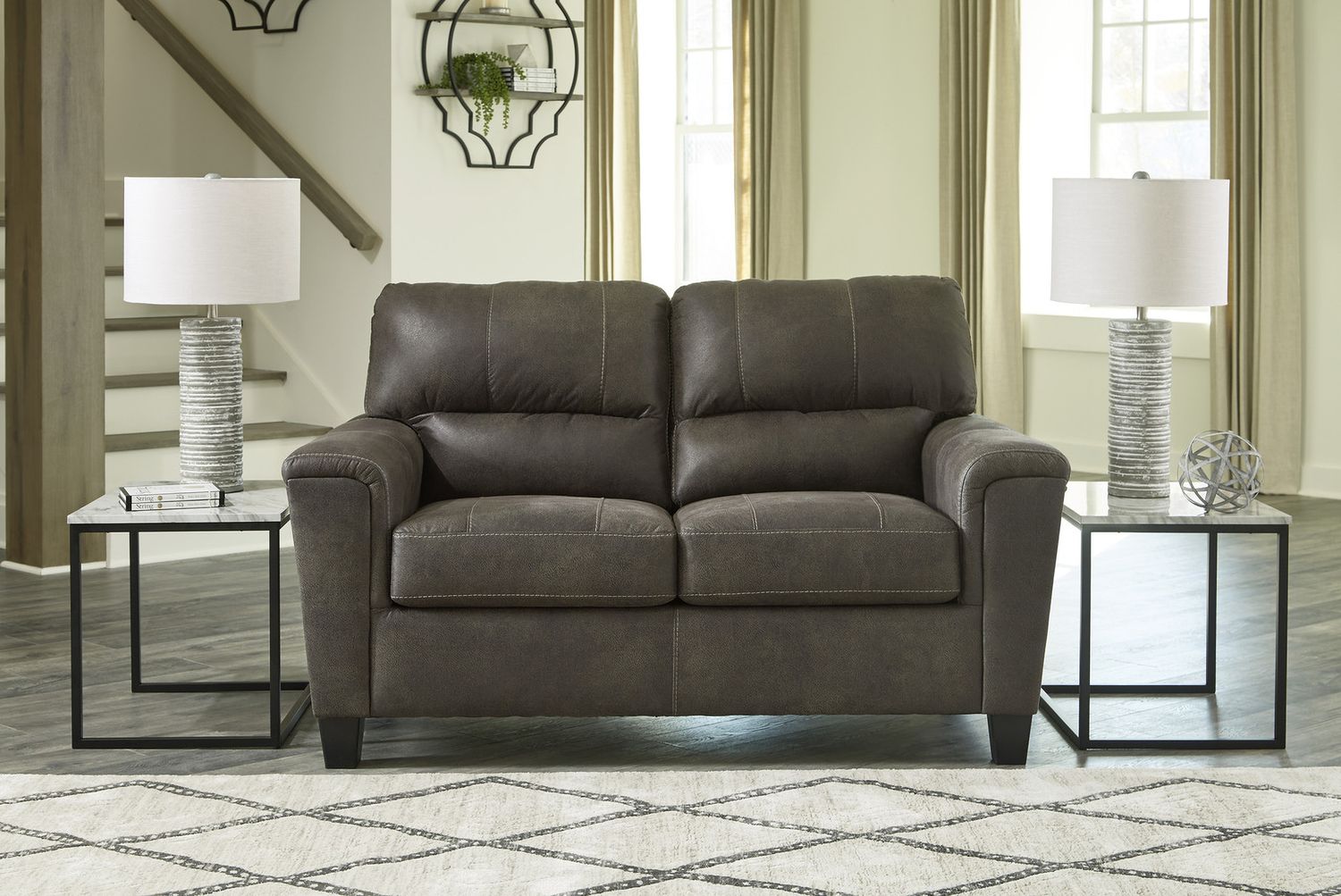 Navi Living Room Set In Smoke 94002U1