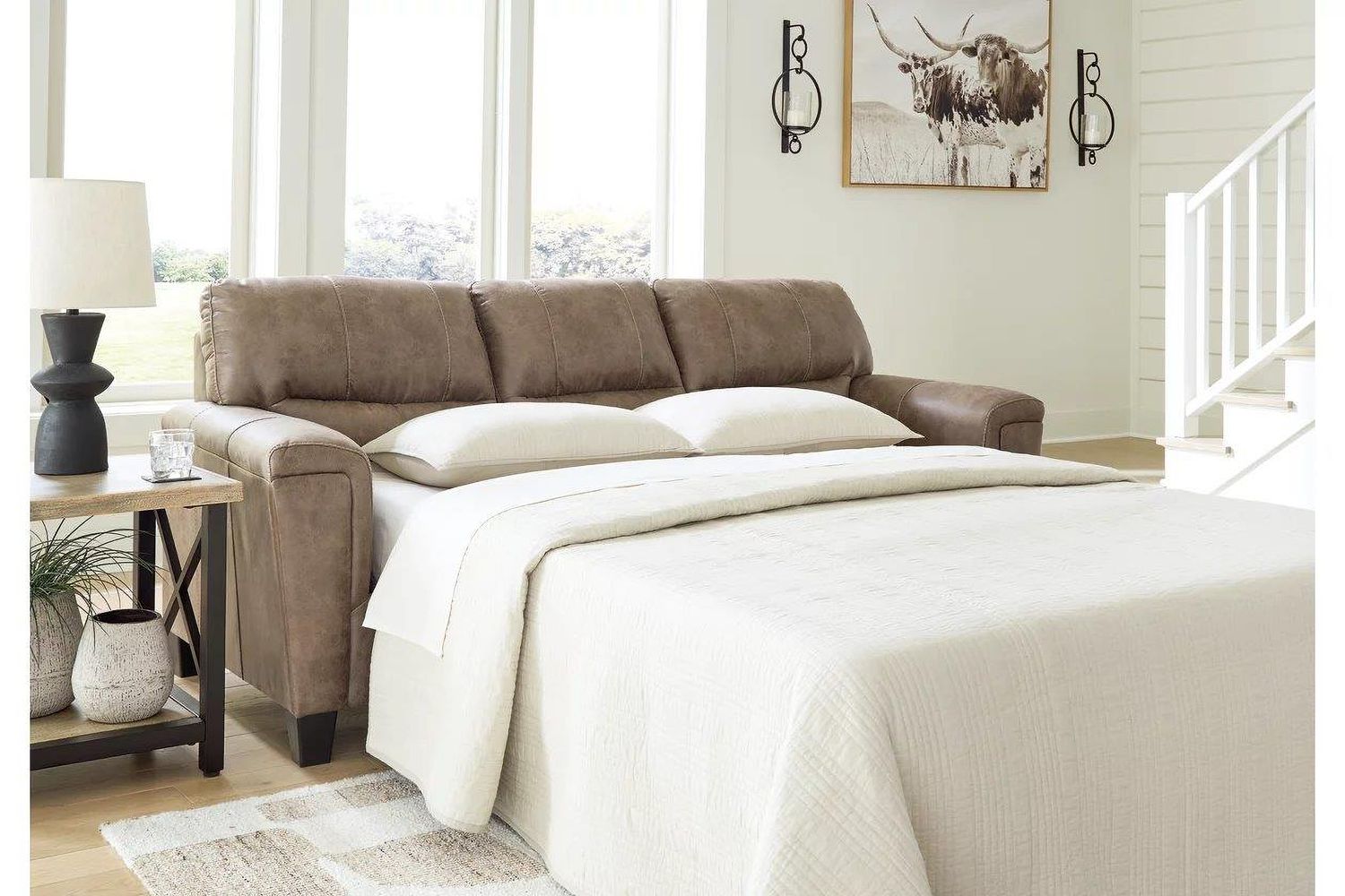 Navi Queen Sofa Sleeper In Fossil 9400439