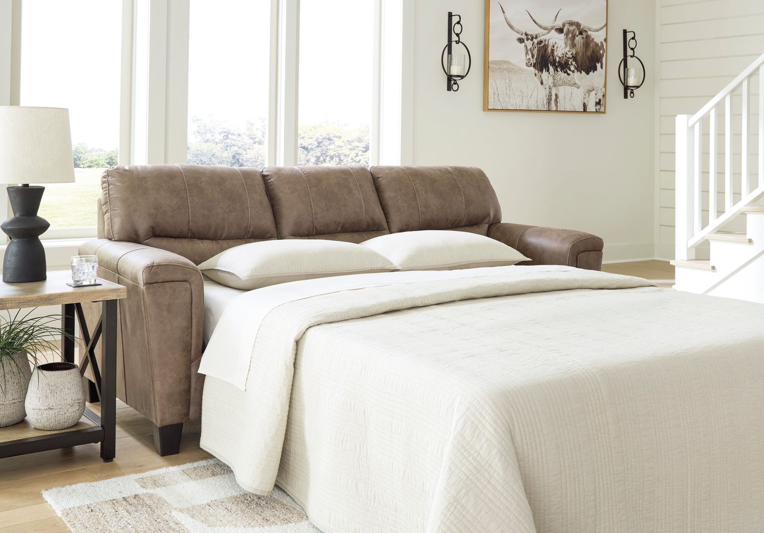 Navi Living Room Set In Fossil 94004U1
