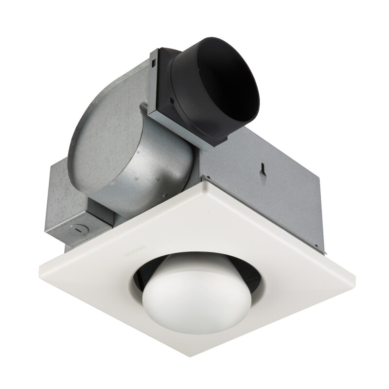 Broan NuTone One-Bulb Heater/Fan 70 CFM Ventilation Fan, 250W Bulb, 4.0 Sones White 9417DN Picture 1