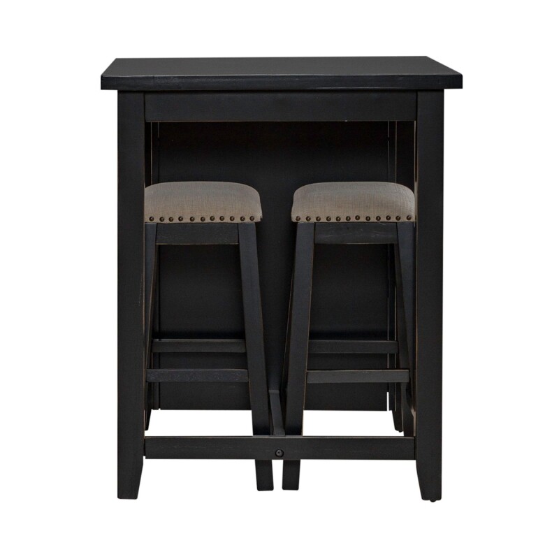 Brook Creek 3 Piece Counter Set - Black 942BCD3CTS