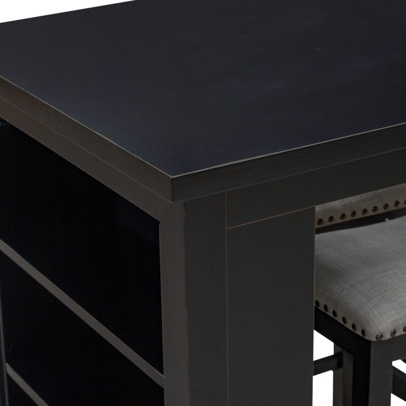 Brook Creek 3 Piece Counter Set - Black 942BCD3CTS