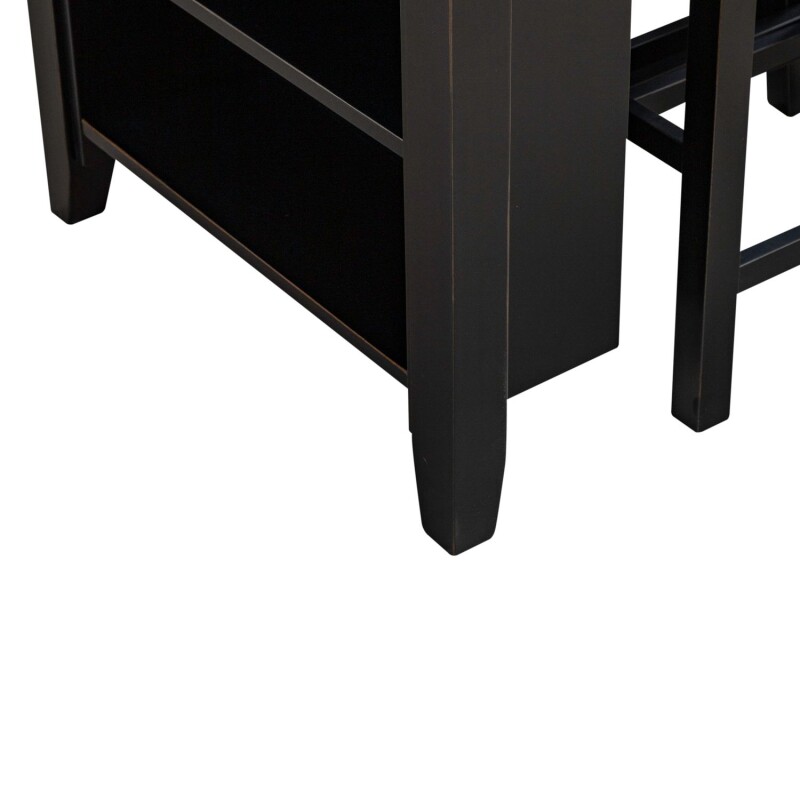 Brook Creek 3 Piece Counter Set - Black 942BCD3CTS