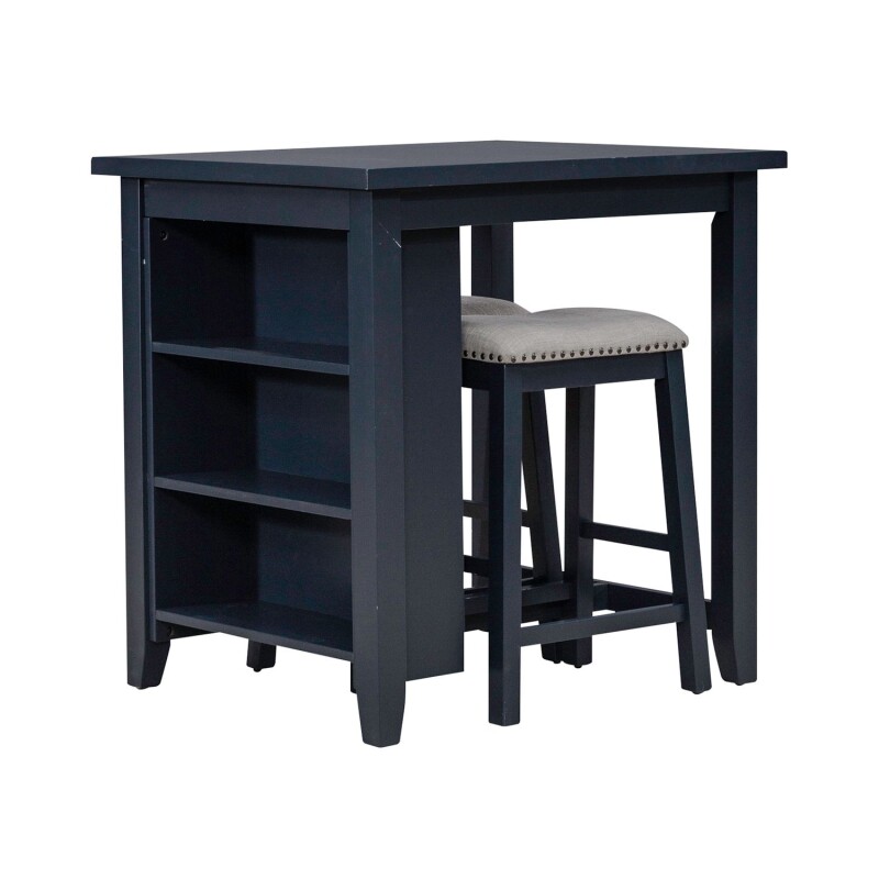 Brook Creek 3 Piece Counter Set - Navy 942NYCD3CTS