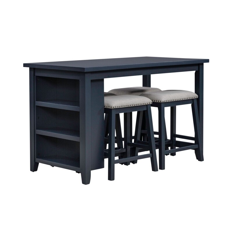 Brook Creek 5 Piece Counter Set- Navy 942NYCD5CTS