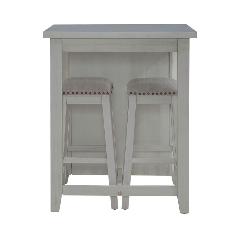Brook Creek 3 Piece Counter Set - White 942WCD3CTS