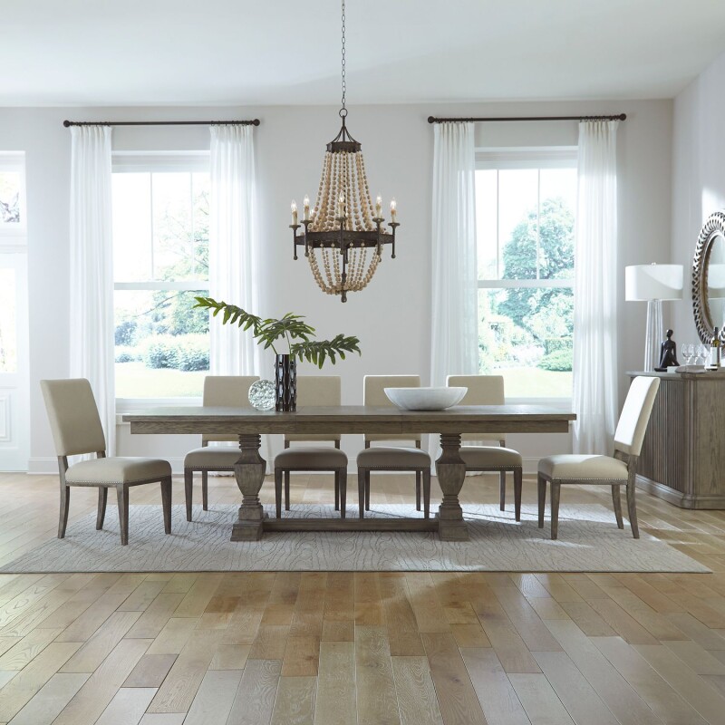 Westfield Opt 7 Piece Trestle Table Set 944CDO7TRS
