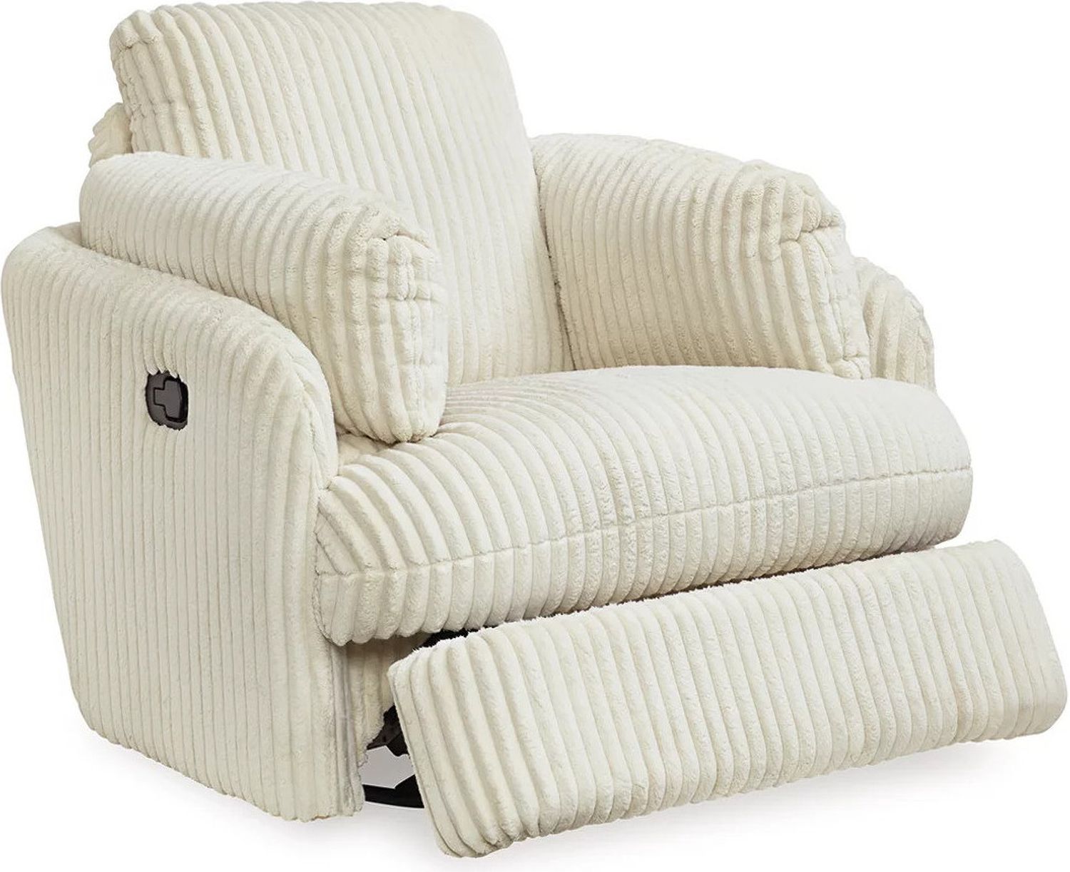 Tie-Breaker Swivel Glider Recliner In Ivory 9490261