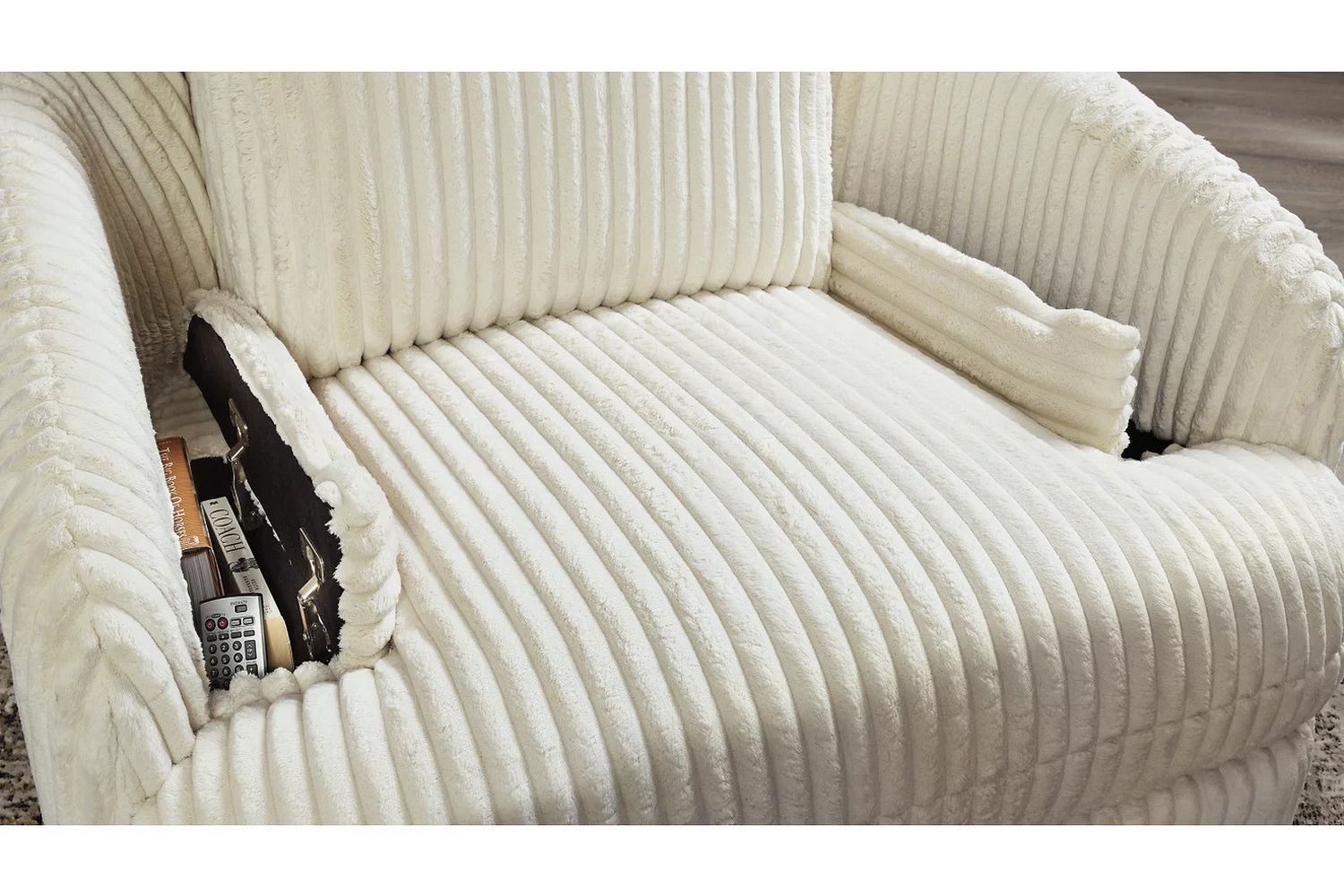Tie-Breaker Swivel Glider Recliner In Ivory 9490261