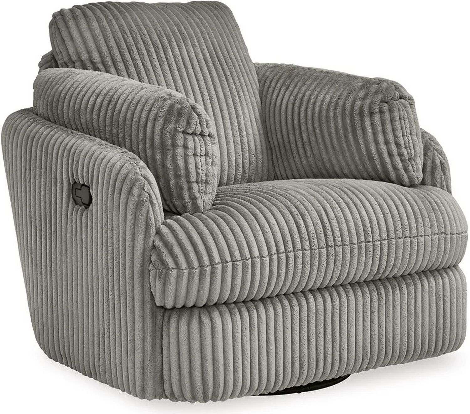 Tie-Breaker Swivel Glider Recliner In Fog 9490361