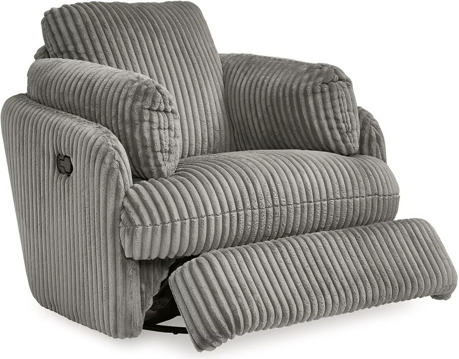 Tie-Breaker Swivel Glider Recliner In Fog 9490361