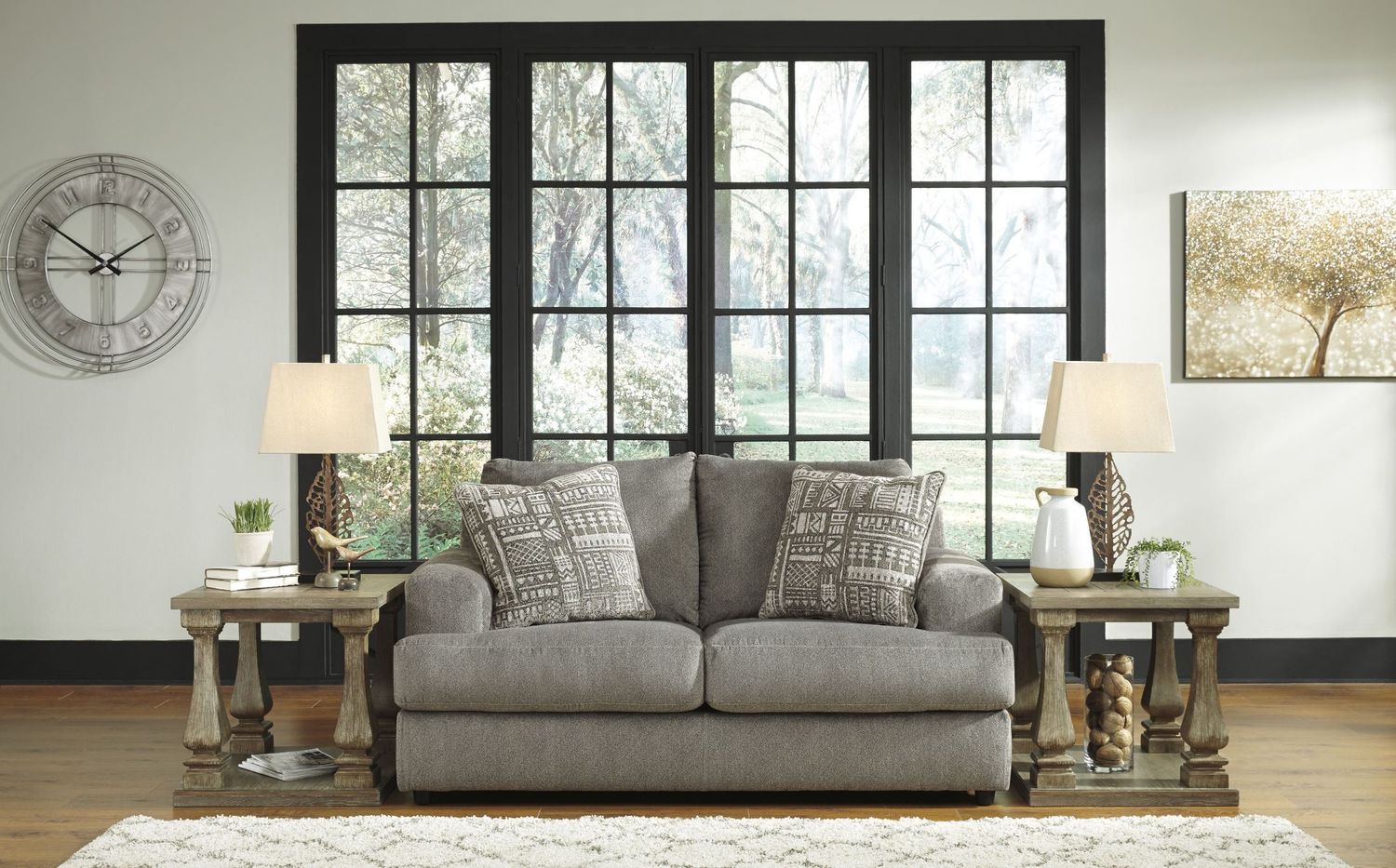 Soletren Loveseat In Ash 9510335
