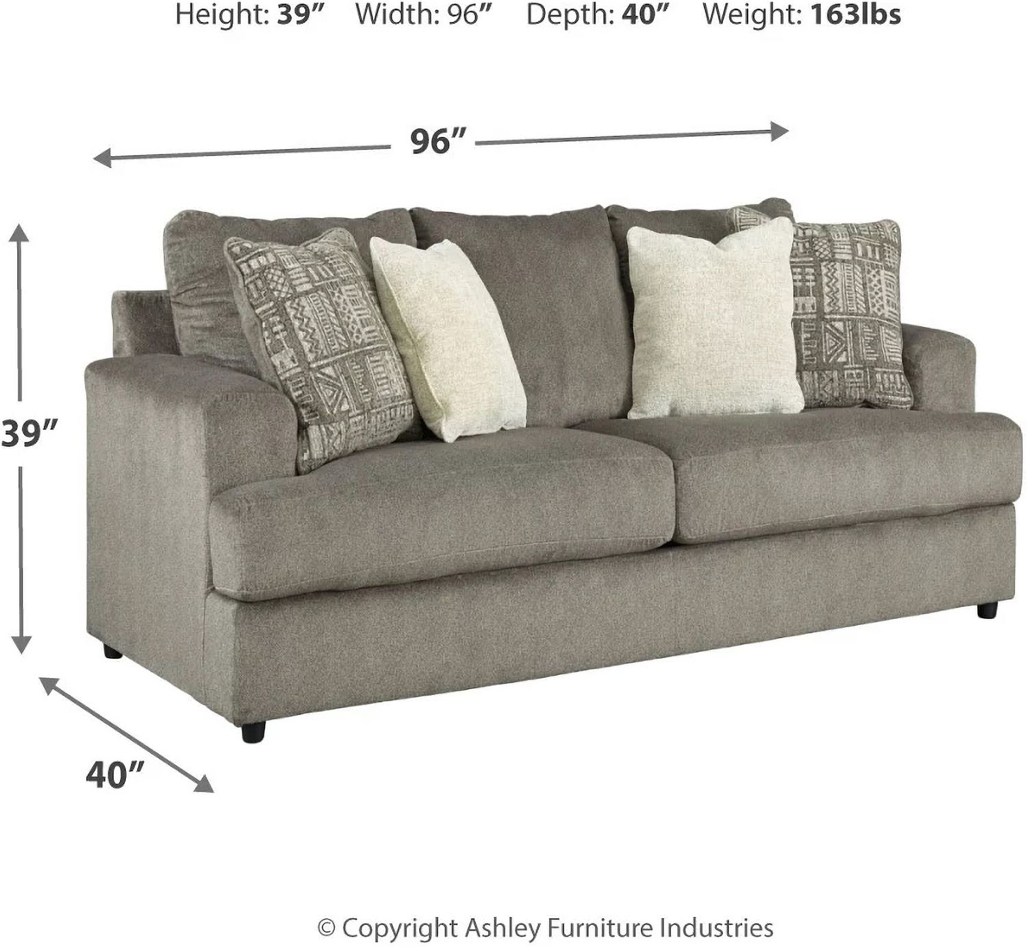 Soletren Living Room Set In Ash 95103U2
