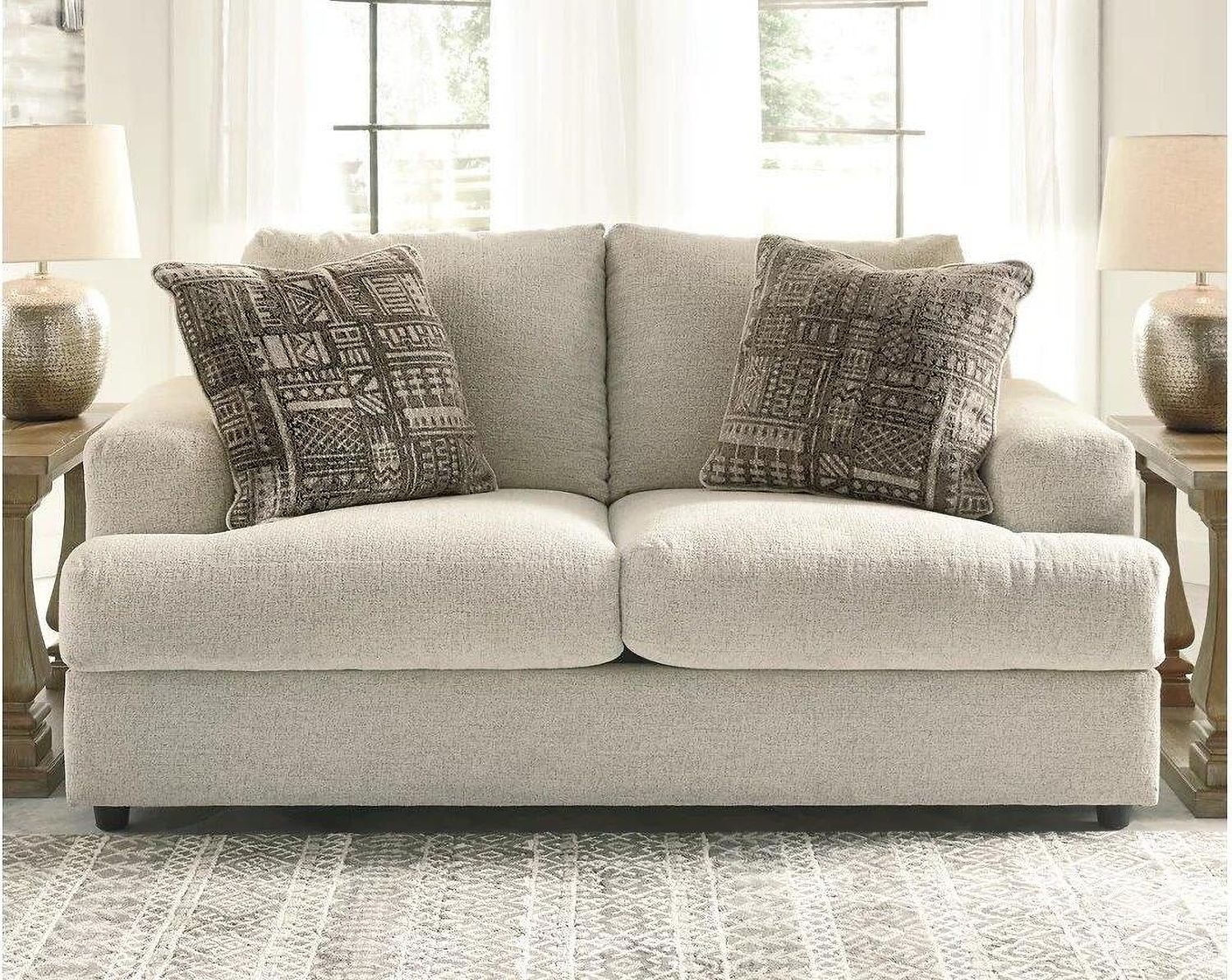 Soletren Loveseat In Stone 9510435